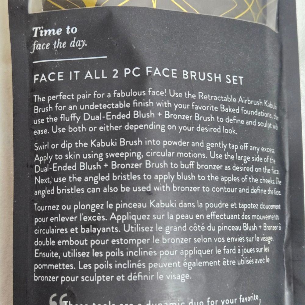 3 Laura Geller Makeup Brushes, 2 Retractable Kabuki & Dual Ended Blush & Bronzer - Picture 10 of 12